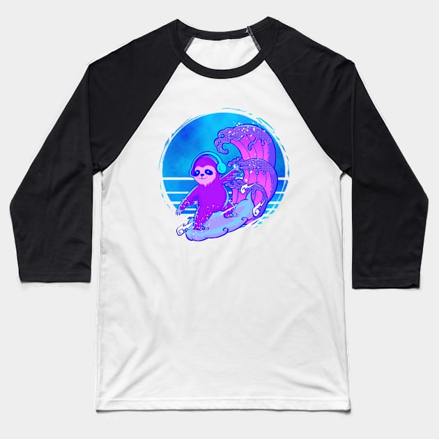 Flow me to the Moon Baseball T-Shirt by Ionfox